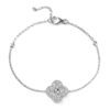 1.11 Carat Lab Diamond 6-8″ Bracelet .925 Sterling Silver Flower 1