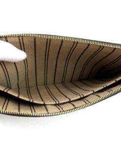 Louis Vuitton Monogram Beige Neverfull Pochette Wristlet 2018 3