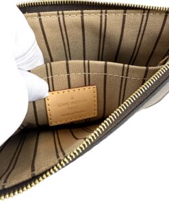 Louis Vuitton Monogram Beige Neverfull Pochette Wristlet 2018 6