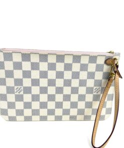 Louis Vuitton Azur Neverfull Pochette Pouch with Rose Ballerine 2021 11