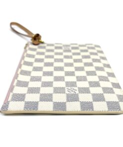 Louis Vuitton Azur Neverfull Pochette Pouch with Rose Ballerine 2021 4