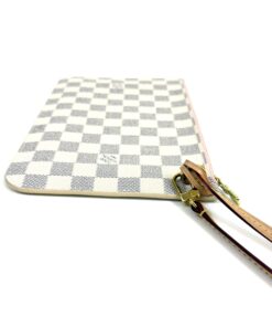 Louis Vuitton Azur Neverfull Pochette Pouch with Rose Ballerine 2021 9