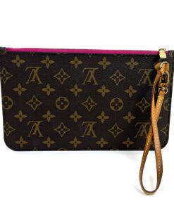 Louis Vuitton Monogram Neverfull Pochette Clutch Pivoine 2016 11
