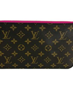 Louis Vuitton Monogram Neverfull Pochette Clutch Pivoine 2016 2