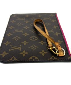 Louis Vuitton Monogram Neverfull Pochette Clutch Pivoine 2016 6
