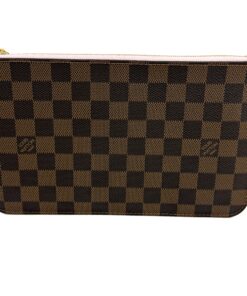 Louis Vuitton Damier Ebene Neverfull Pochette Rose Ballerine 2