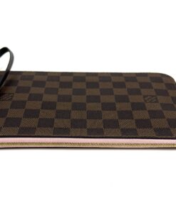Louis Vuitton Damier Ebene Neverfull Pochette Rose Ballerine 4
