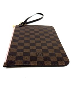 Louis Vuitton Damier Ebene Neverfull Pochette Rose Ballerine 10