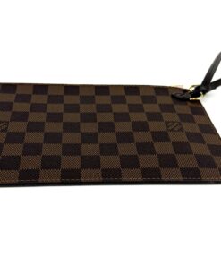 Louis Vuitton Damier Ebene Neverfull Pochette Rose Ballerine 6