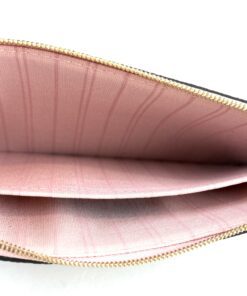 Louis Vuitton Damier Ebene Neverfull Pochette Rose Ballerine 9