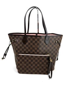 Louis Vuitton Ebene Neverfull MM Tote and Pouch Set with Rose Ballerine Interior Louis Vuitton Ebene Neverfull MM Tote and Pouch Set with Rose Ballerine Interior 23