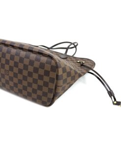 Louis Vuitton Ebene Neverfull MM Tote and Pouch Set with Rose Ballerine Interior 14