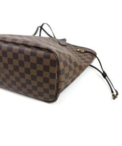 Louis Vuitton Ebene Neverfull MM Tote and Pouch Set with Rose Ballerine Interior 15