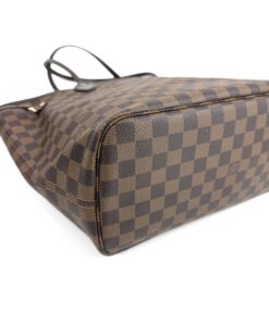 Louis Vuitton Ebene Neverfull MM Tote and Pouch Set with Rose Ballerine Interior 17