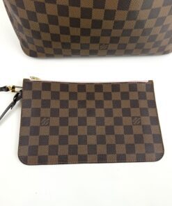 Louis Vuitton Ebene Neverfull MM Tote and Pouch Set with Rose Ballerine Interior 20