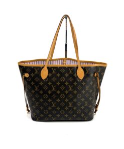 Louis Vuitton Neverfull MM Monogram with Light Pink and Pouch Set 5