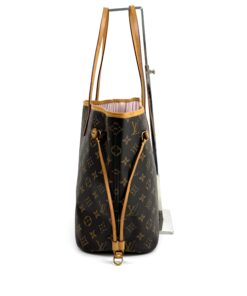 Louis Vuitton Neverfull MM Monogram with Light Pink and Pouch Set 7