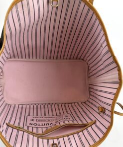 Louis Vuitton Neverfull MM Monogram with Light Pink and Pouch Set 3