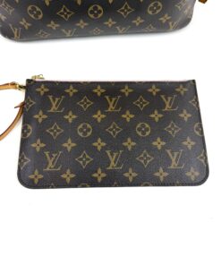 Louis Vuitton Neverfull MM Monogram with Light Pink and Pouch Set 25