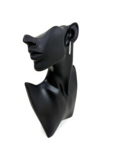 2 TCW Lab Diamonds Large Oval Hoops 10K White Gold Earrings 3