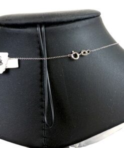 Labubu Daddy Bu .925 Sterling Silver Rhodium 18″ Necklace Blue Face 2.5 Carat Lab Diamonds 6