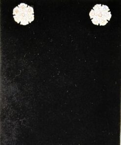 2.16 TCW Lab Diamond Studs Screw back 14k White Gold Earrings 4