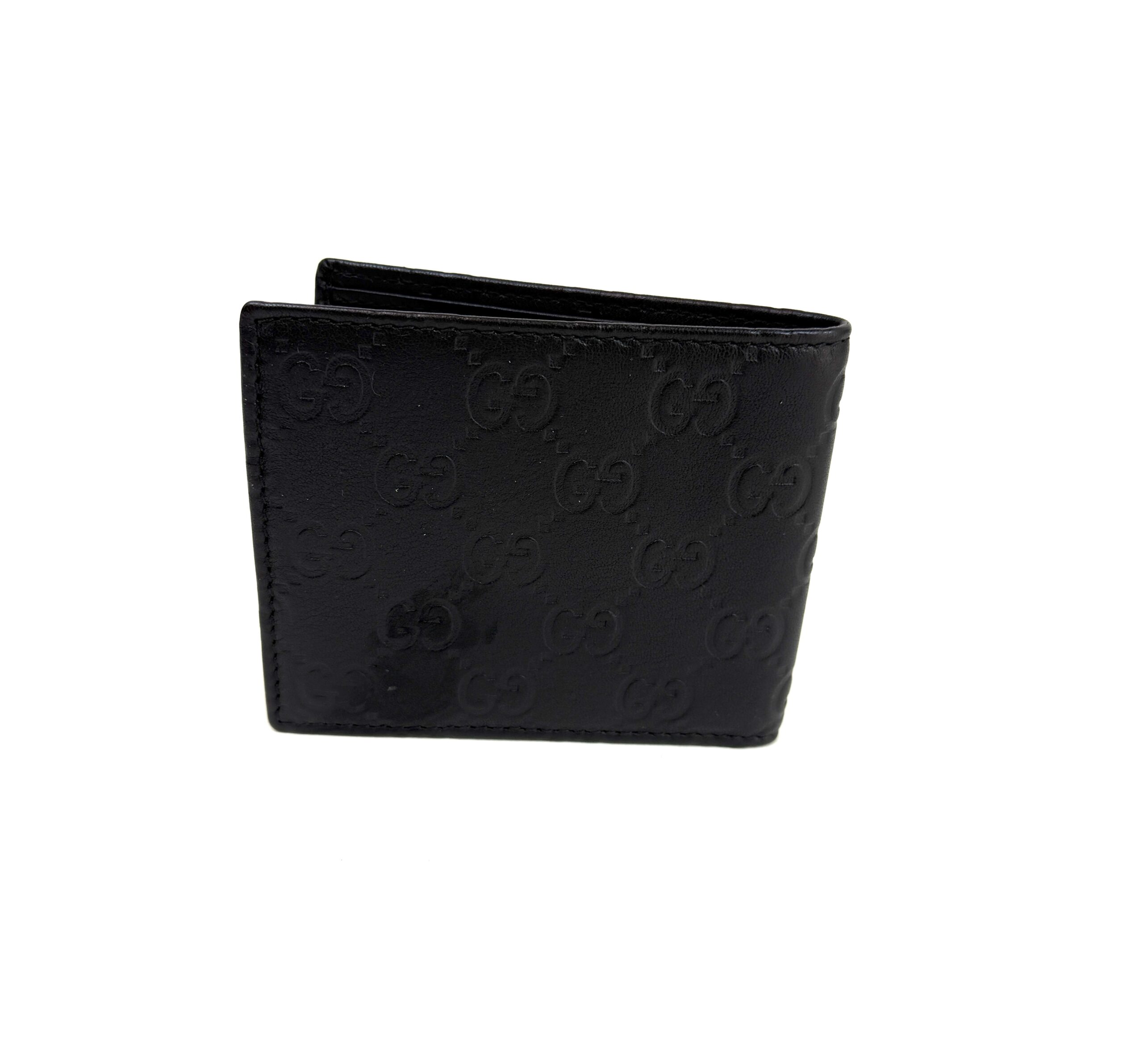 Gucci Guccissima New Britt Bi-Fold Wallet Blaclk Leather SHW 2 Gucci Guccissima New Britt Bi-Fold Wallet Blaclk Leather SHW 2