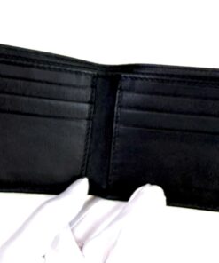 Gucci Guccissima New Britt Bi-Fold Wallet Blaclk Leather SHW 3