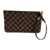 Louis Vuitton Damier Ebene Canvas Neverfull Pochette Cerise Red 11