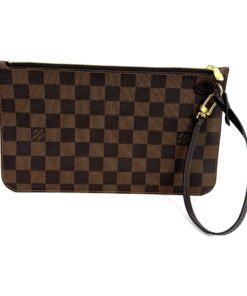 Louis Vuitton Damier Ebene Canvas Neverfull Pochette Cerise Red (Copy) 11