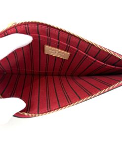 Louis Vuitton Monogram Canvas Neverfull Pochette Cerise Red 3