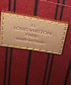 Louis Vuitton Monogram Canvas Neverfull Pochette Cerise Red 7
