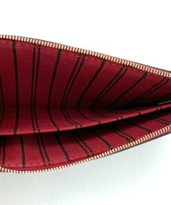 Louis Vuitton Monogram Canvas Neverfull Pochette Cerise Red 6