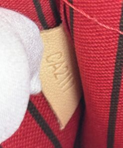 Louis Vuitton Monogram Canvas Neverfull Pochette Cerise Red 4