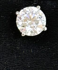 3.4 TCW Lab Diamond Studs in 14K White Gold 4