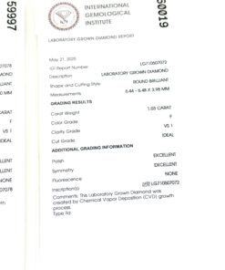 2.06 TCW Lab Diamond Screw Back Studs in 14k Yellow Gold IGI Certificate 6