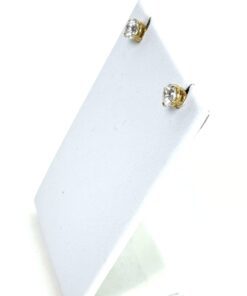 2.06 TCW Lab Diamond Screw Back Studs in 14k Yellow Gold IGI Certificate 2