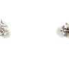 Both studs angled to show the prong settings