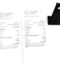 2.42 TCW Lab Diamond Screw Back Studs in 14k White Gold IGI Certificate 4