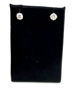 2.42 TCW Lab Diamond Screw Back Studs in 14k White Gold IGI Certificate 8