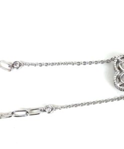 1.11 Carat Lab Diamond 6-8″ Bracelet .925 Sterling Silver Flower 6