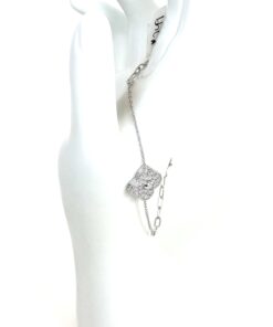 1.11 Carat Lab Diamond 6-8″ Bracelet .925 Sterling Silver Flower 2