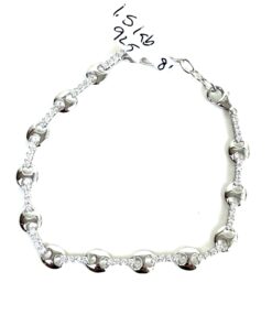 1.5 Carat Lab Diamond 6-8″ Bracelet .925 Sterling Silver 6