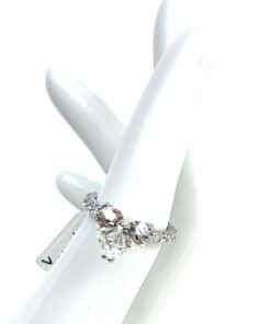 5.25 Carat Lab Diamond Ring 14K White Gold Size 6 11