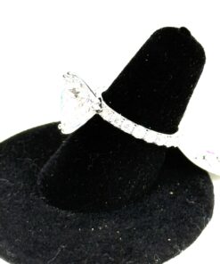 5.25 Carat Lab Diamond Ring 14K White Gold Size 6 7