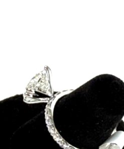 5.25 Carat Lab Diamond Ring 14K White Gold Size 6 6