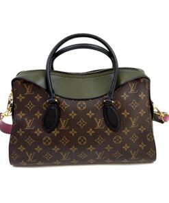 Louis Vuittton Monogram Tuileries Pink and Olive Satchel or Shoulder bag 4
