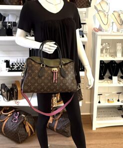 Louis Vuittton Monogram Tuileries Pink and Olive Satchel or Shoulder bag 3