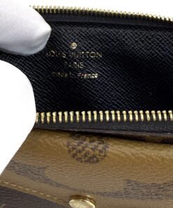 Louis Vuitton Recto Verso Reverse Monogram Key Card Holder Wallet 9