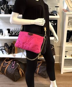 Louis Vuitton Maxi Multi Pochette Econyl Shoulder Bag Fuchsia Pochette Crossbody 2